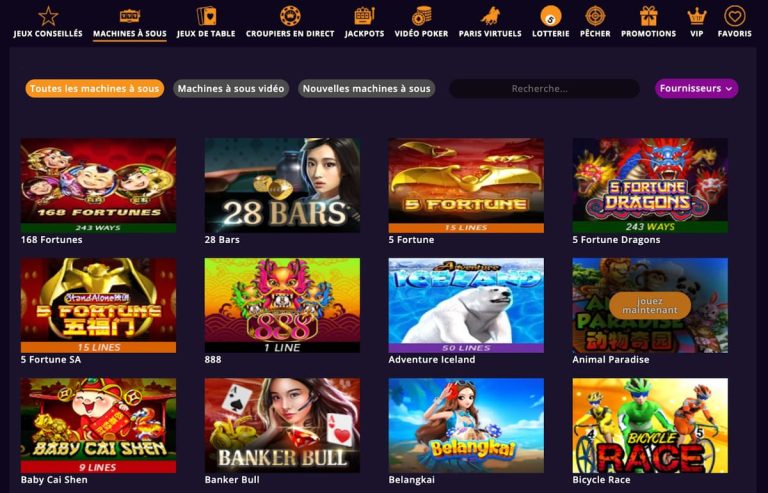 BeVegas Casino machines à sous